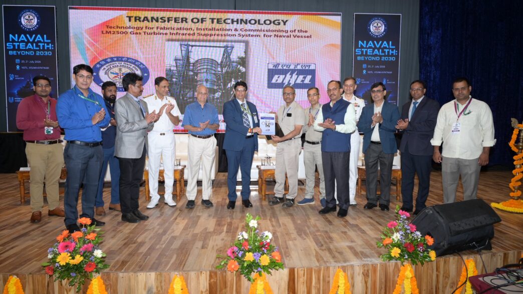 NSTL Transfers LM2500 Infrared Suppression System Production Technology to BHEL