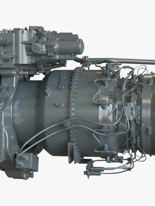 The image shows the aravalli helicopter engine prototype
